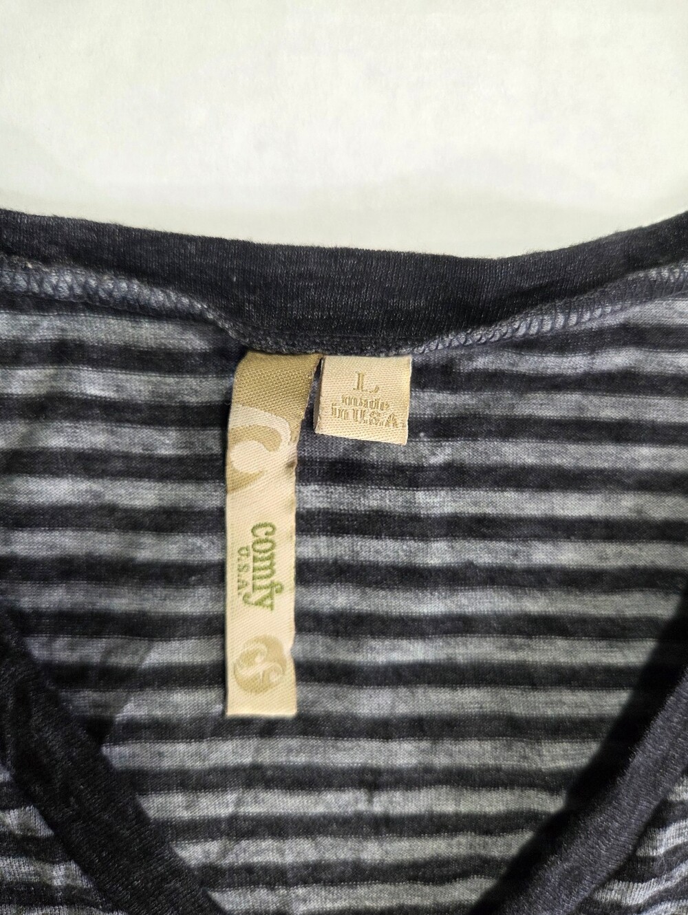 Comfy USA Gray Striped Outfit - Picture 3 of 10